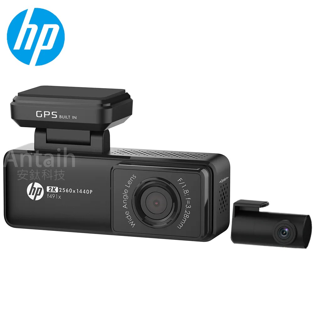 【HP 惠普】F491x行車記錄器 前後2K雙錄◉80D028